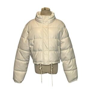 Love Tree cream puffer jacket size Large